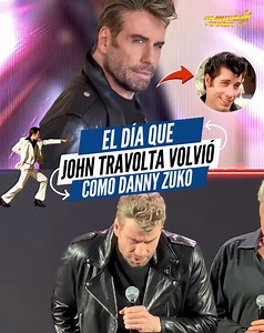 John Travolta revive su icónico personaje "Danny Zuko" y nos hizo viajar en el tiempo. | La Maquina del tiempo