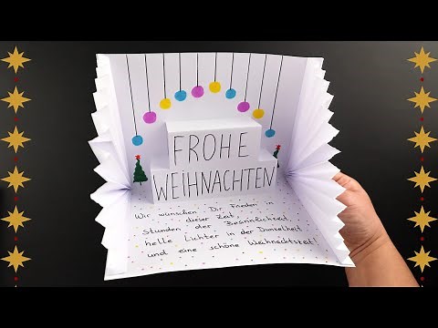 3D pop-up Christmas card - Easy DIY tutorial for beginners