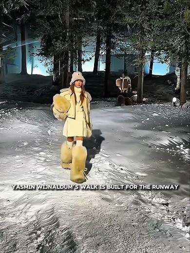 Runway vs real terrain | Moncler shift #fashion #runway #gigiHadid #moncler