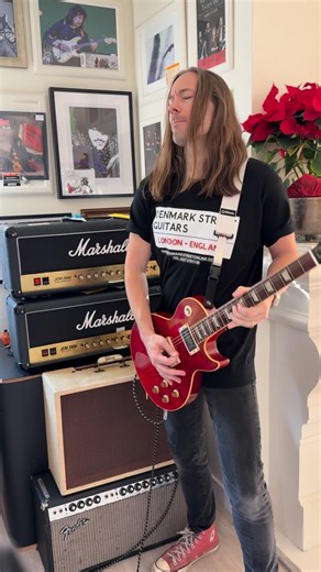 Will Wallner on Instagram: "Trying out Gary Moore’s ‘No 1’ Marshall JCM 2000 DSL amp! This is the first ever JCM 2000 ever made, the prototype that was sent to Gary and became his main touring and recording amp. I don’t know how it compares to other DSL’s but I’m loving this! Cheers! #garymoore #marshall #stillgottheblues"