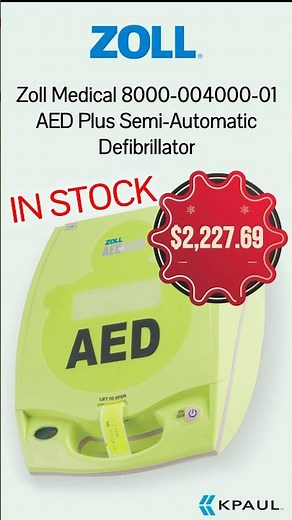 In Stock | Zoll AED Plus Semi-Automatic Defibrillator | Authorized Distributor | KPaul-Veteran Owned