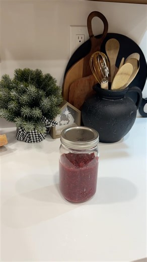 Homemade raspberry jam
