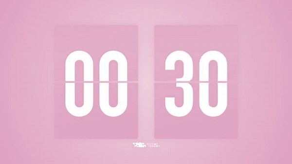 1 Minute Countdown Timer 🌸 Flip Clock with Simple Beeps 🔔