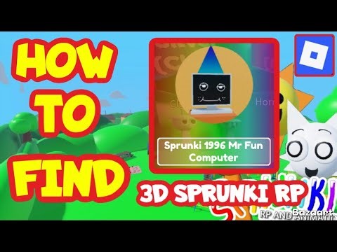 How to find SPRUNKI 1996 Mr FUN COMPUTER, 3D sprunki RP and animations ROBLOX #gamezoneplus