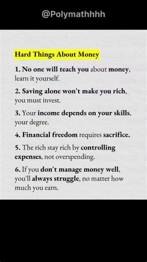 Truths you need to know about MONEY 🤑💸 #SHORTS #SHORTFEED