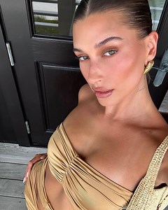 Hailey Bieber just slayed a bump photoshoot in her underwear