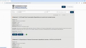 The Data Catalogue provides for preview of each dataset in tabular...
