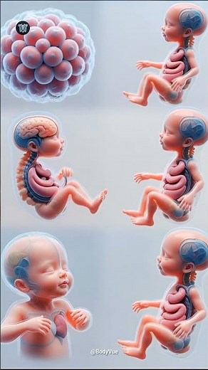 Fetal Development: Watch Life Grow from a Single Cell (3D Stages) #3danimation #pregnancy