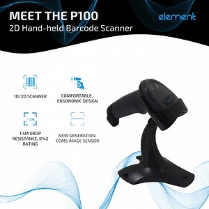 Boost efficiency and precision with the Element P100 Scanner! Built for busy environments, this ergonomic hand-held scanner offers an unmatched, out-of-the-box experience for scan-intensive tasks. With fast, accurate reads of 1D and 2D barcodes on both paper and screens, it’s designed to elevate performance where you need it most. Learn more: https://loom.ly/na7kH3M #durabledesign #handheldscanner #2Dscanner | Element POS