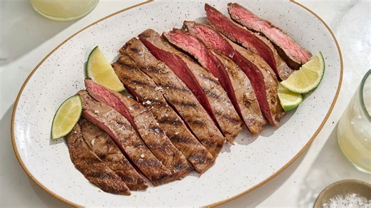 Margarita-inspired marinated flank steak recipe