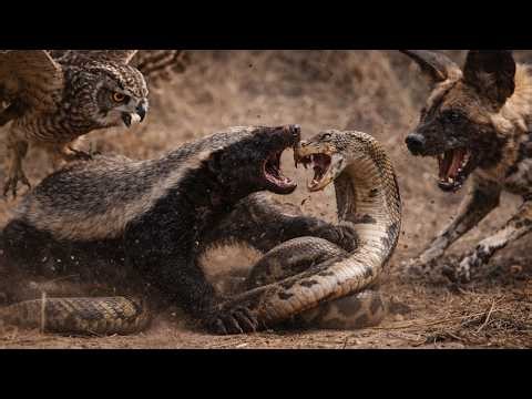 Hunting in the Night and Facing an Owl, a Python, Wild Dogs, and Even a Lion