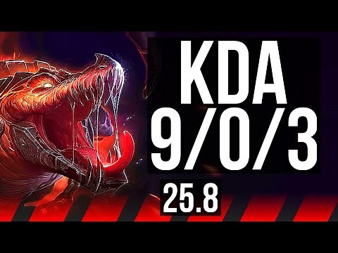 RENEKTON vs YORICK (TOP) | 9/0/3, Legendary | EUW Challenger | 25.8