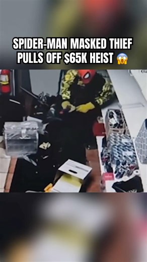 Real Life “Spider-Man” Break-In Caught on Camera