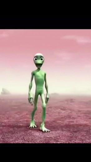 Exciting Dance Moves with Animated Alien Companion