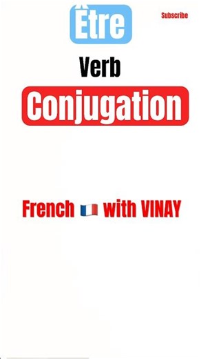 French Verb “ÊTRE” in 30s: Meaning + Present Tense (A1) #frenchbeginner #delfA1