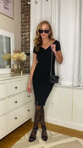 Mastering Thigh Highs - How To Wear Black Lace Stockings #shorts