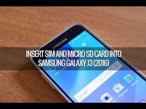 How to Insert SIM Card and Micro SD card into Samsung Galaxy J3 (2016)
