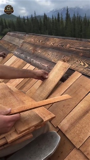 Amazing Wooden Roof Shingle Installation Skills | Traditional Roofing Craftsmanship
