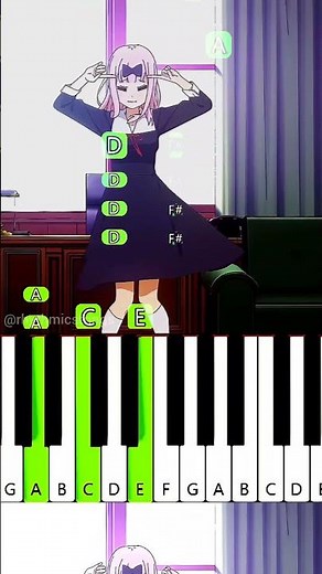 Kaguya-sama: Love is War Ending 2 | Chika Dance | Piano Tutorial #shorts #anime
