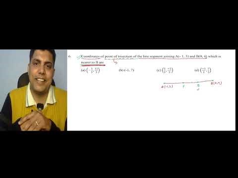Coordinate geometry mcq for board 2026