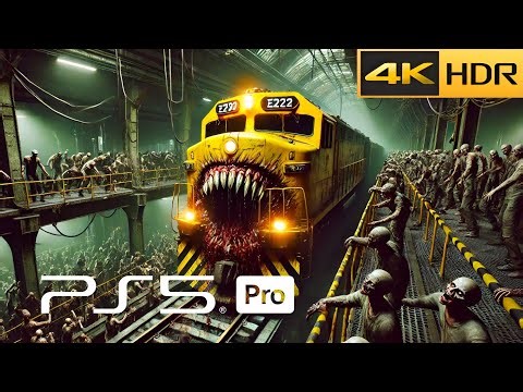 ZOMBIE TRAIN STATION ESCAPE | Realistic Ultra Graphics Gameplay [4K 60FPS HDR]