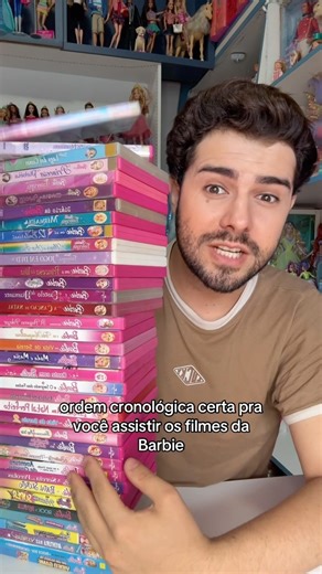 RICHARD PESSATO on Instagram: "Minha coleção de DVDs da Barbie na ordem cronológica, qual seu filme preferido? #barbiedoll #barbiefilmes #colecionador #bonecas"