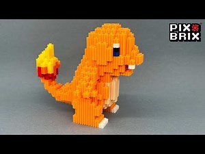Charmander Pokémon 3D figure - Pix Brix Instructions