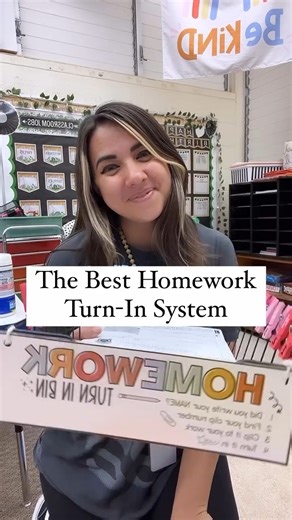 Never ask “whose paper is this?" again! 📄🧷 These colorful labels by teachingfourthfun (on IG) remind students to write their names, and the numbered clothespins let the teacher know whose work is missing. Upgrade your turn in bin system: https://bit.ly/47BU0Ds | Teachers Pay Teachers