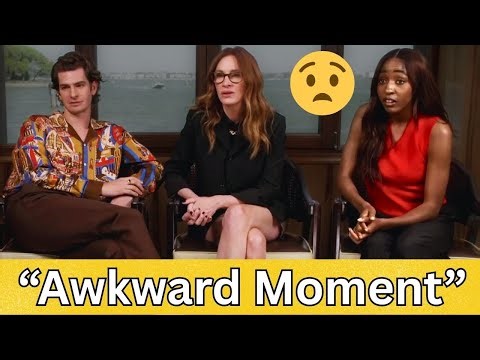 Ayo Edebiri IGNORED in Viral Interview with Julia Roberts & Andrew Garfield?!
