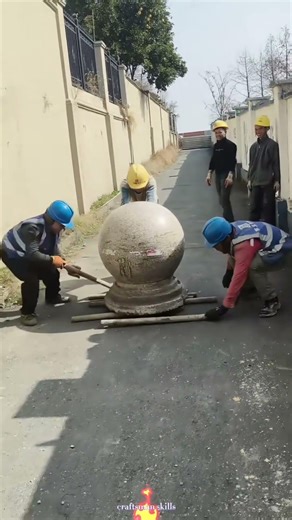 Leverage a Stick to Move Round‑Head Stones | Effortless Technique