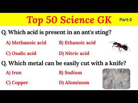 Top 50 Science GK Questions and answer Part-2 | GK in English with answer| General Knowledge