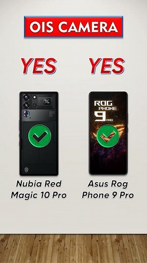 Nubia Red Magic 10 Pro vs Asus Rog Phone 9 Pro ⚡ full specs comparison