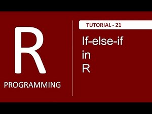 If-else-if ( if else ladder ) in R Programming : Tutorial #21