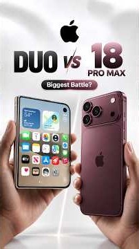 iPhone Duo vs iPhone 18 Pro Max: Apple's Biggest Battle Yet 👀 #iPhoneDuo