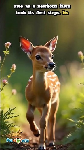 Bambi in Real Life! 🦌 Baby Deer’s First Steps! 💖