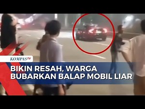 Gunakan Batu dan Kayu, Warga Tanjung Duren Bubarkan Aksi Balap Mobil Liar!