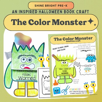 "The Color Monster" Halloween Read Aloud Book Craft