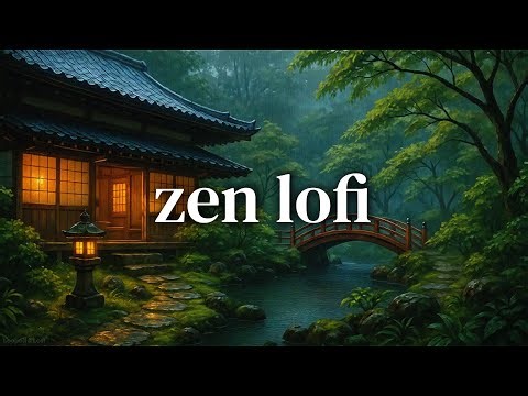A Quiet Night in a Zen Garden 🌙🌧️ | Japanese Lo-Fi Rain for Sleep, Study & Calm