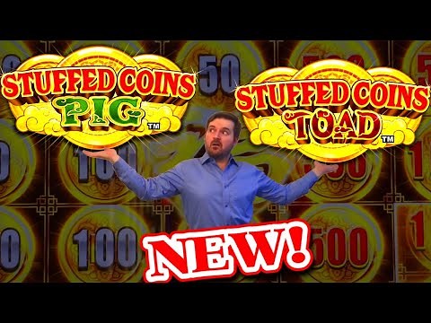 Check Out These Massive Slot Machine Wins! New Slots! Stuffed Coins Toad And Pig Slot Machines!