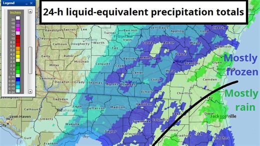 WeatherTiger: Tallahassee saw an hour of snow for the history books