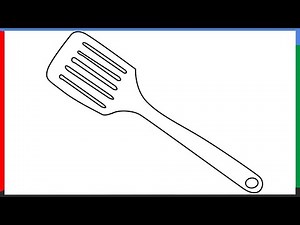 How To Draw a Spatula Step by Step for Beginners