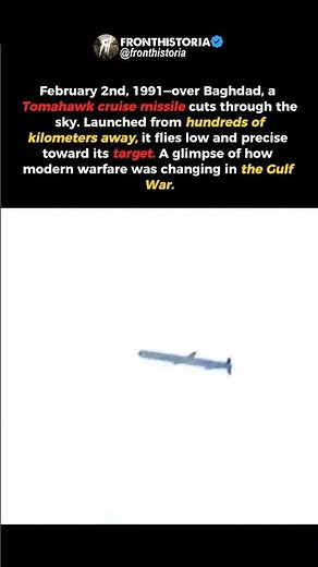 Tomahawk Missile Over Baghdad (1991) #shorts