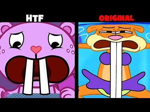 HAPPY TREE FRIENDS SPONGEBOB REFERENCES.