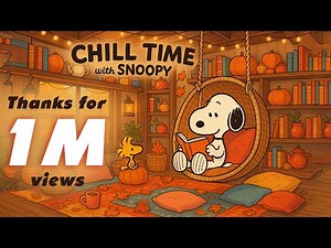 Chill Time with Snoopy 🍁 Chill Jazz Beats for Peaceful Autumn Moment