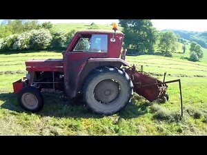 Fenaison et andainage 2018 / MF 135 / FAHR KU 25 / TRIOP PZ