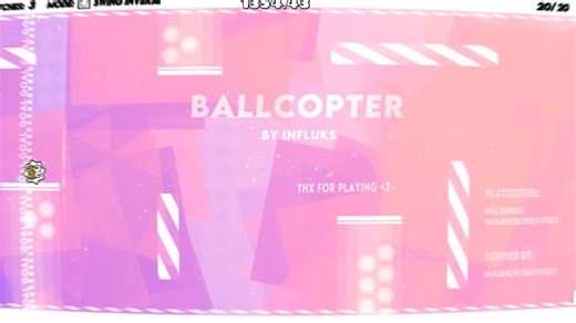 【几何冲刺. Plat】我把ball当swing和ufo用？优质plat关——Ballcopter（hard demon）