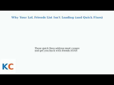 How to Fix League of Legends Friends List Not Loading – Social/Chat Fix