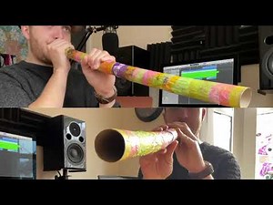 Junk Music mini build for kids - Wrapping Paper Tube Didgeridoo