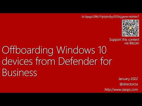 Offboarding Windows 10 devices from Defender for Business