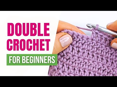 How to Crochet Doube Crochet Stitch | Beginner Tutorial | 4K Close-Up & Slow Motion 🧶✨